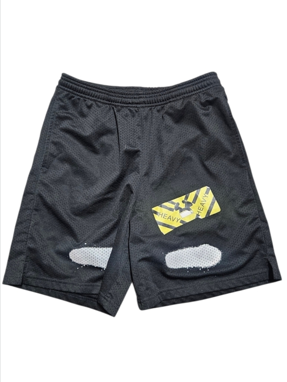 OFF-WHITE | Heavy Spray Diagonal Mesh Shorts in Size Small
